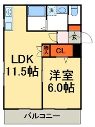 サンリーブAの物件間取画像